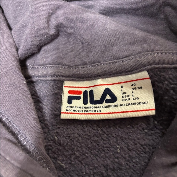 Fila Men's Dark Purple Hoodie - Picture 4 of 5